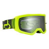 Fox Main II Race Flo Yellow MX Goggles Front Right                                                                                                                                                                                                             