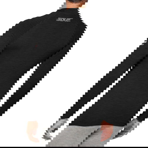 SixS Merino Wool Long-Sleeve Mock J Black