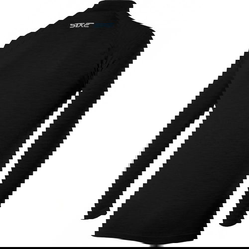 SixS Merino Wool Long-Sleeve Mock J Black