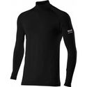 Merino Wool Long-Sleeve Mock Jersey Black