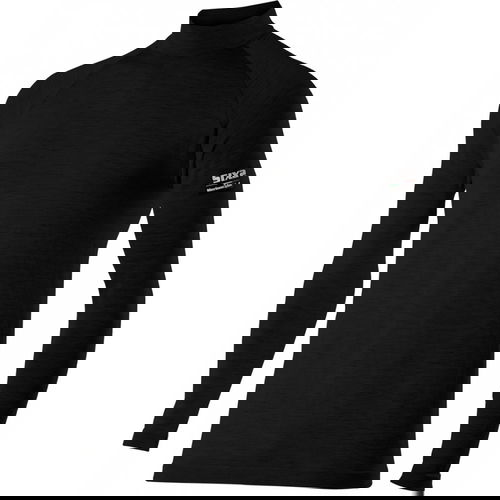 SixS Merino Wool Long-Sleeve Mock J Black