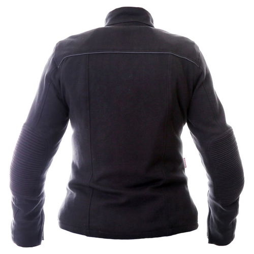 BKS Roxy Ladies Black Textile Motorcycle Jacket Back                                                                                                                                                                                                           