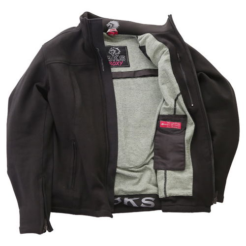BKS Roxy Ladies Black Textile Motorcycle Jacket Inside                                                                                                                                                                                                         