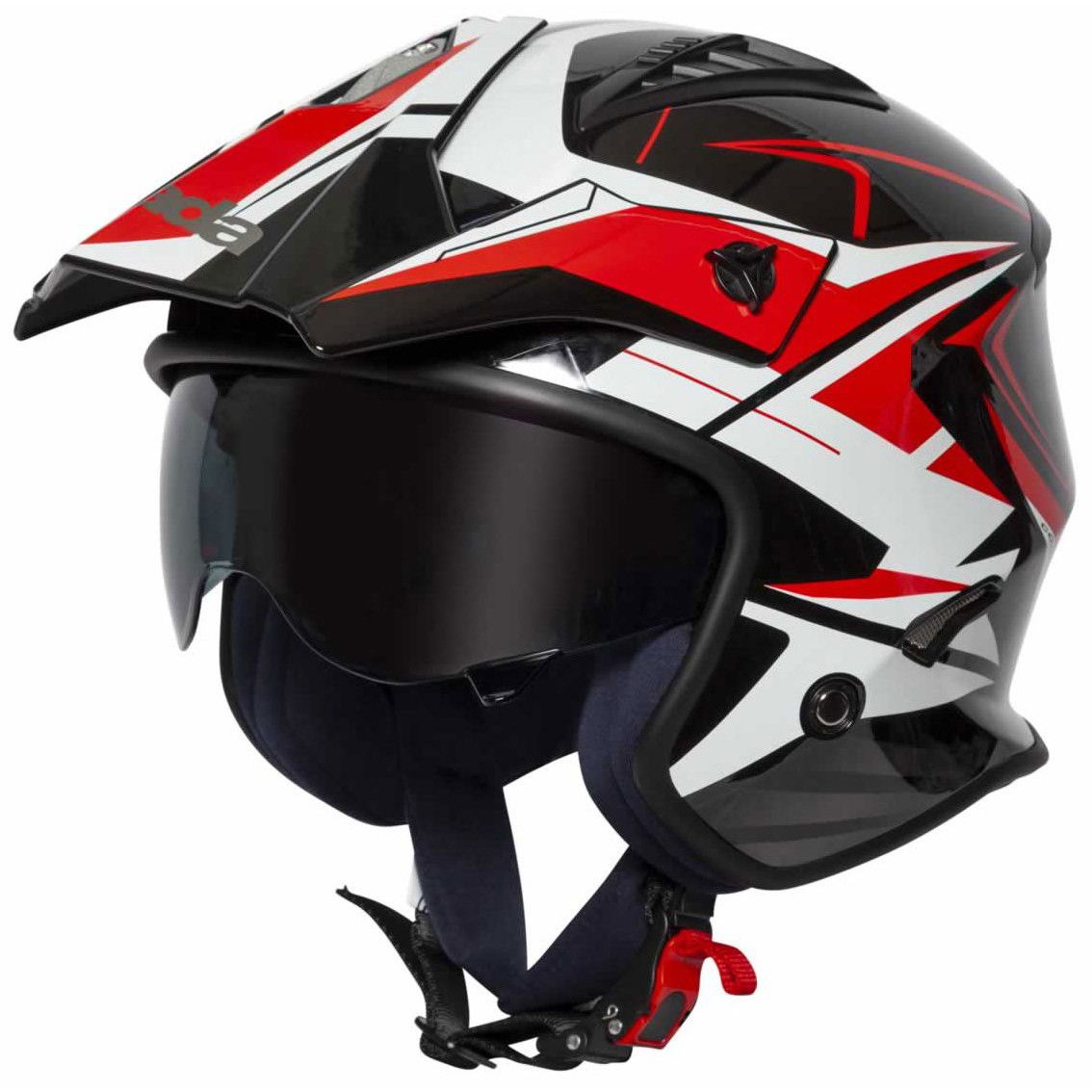 Spada Rock Stream Helmet Black Red White