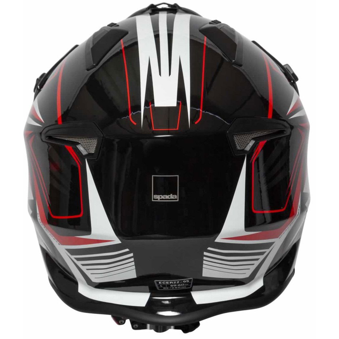 Spada Rock Stream Helmet Black Red White