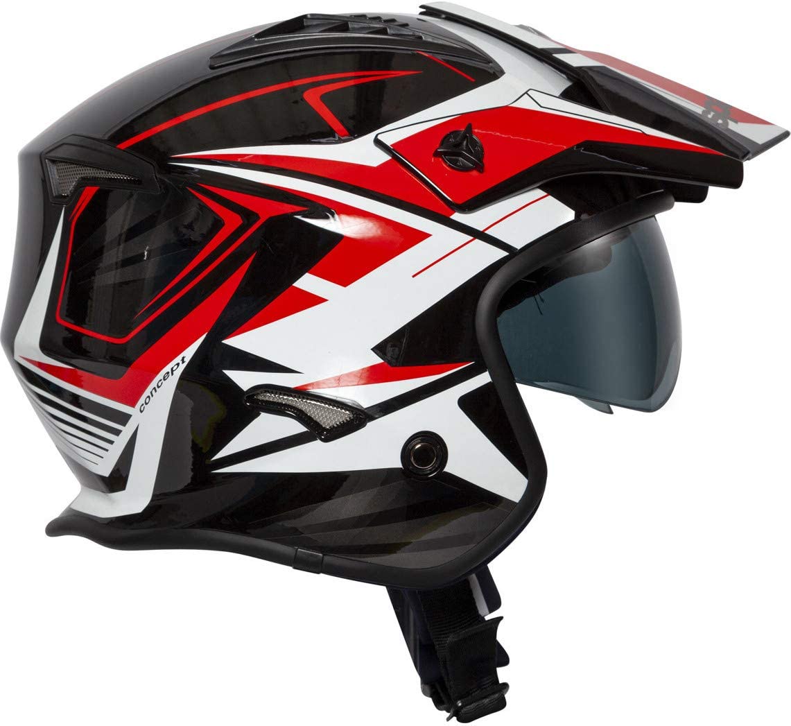 Spada Rock Stream Helmet Black Red White
