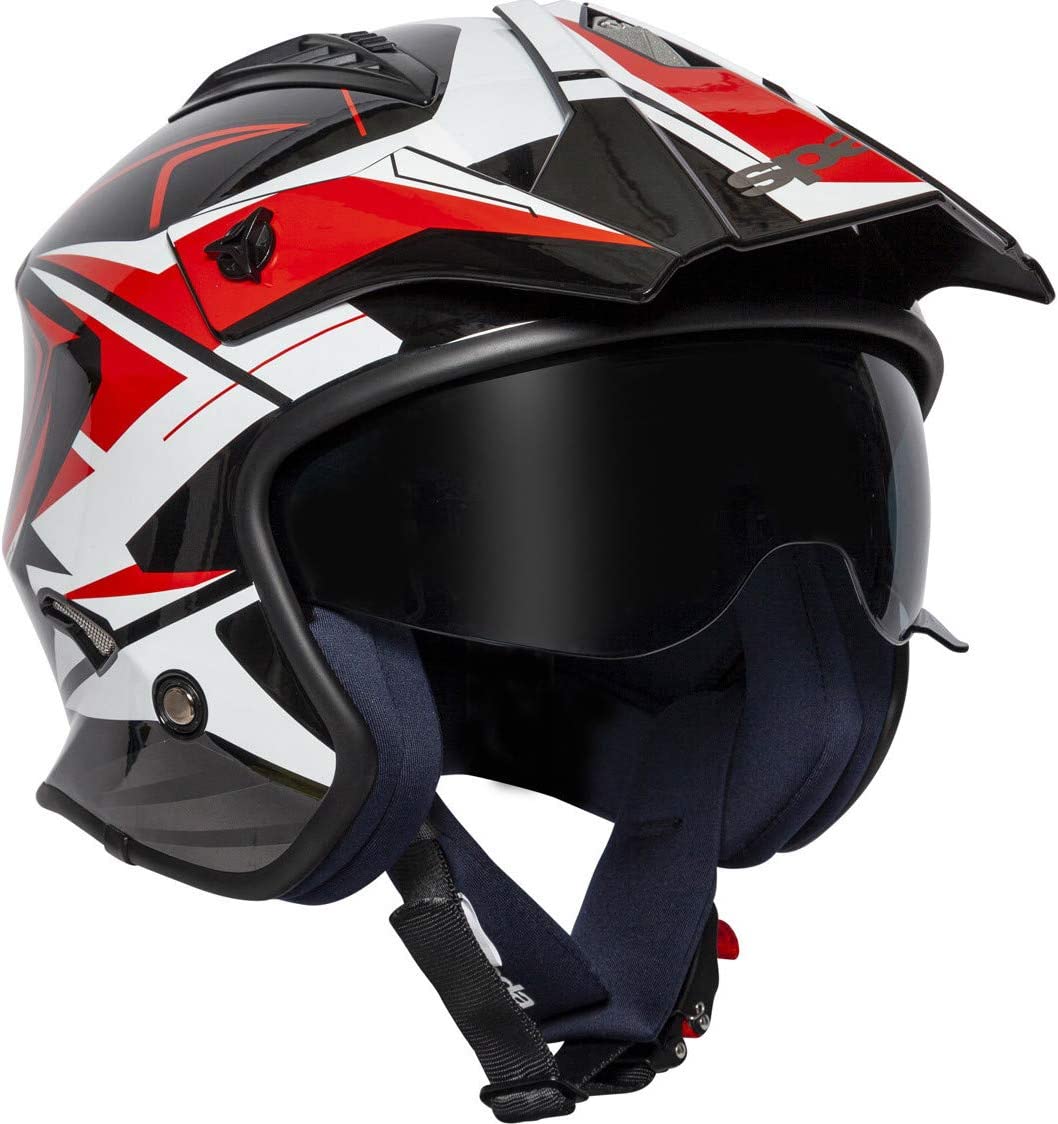 Spada Rock Stream Helmet Black Red White