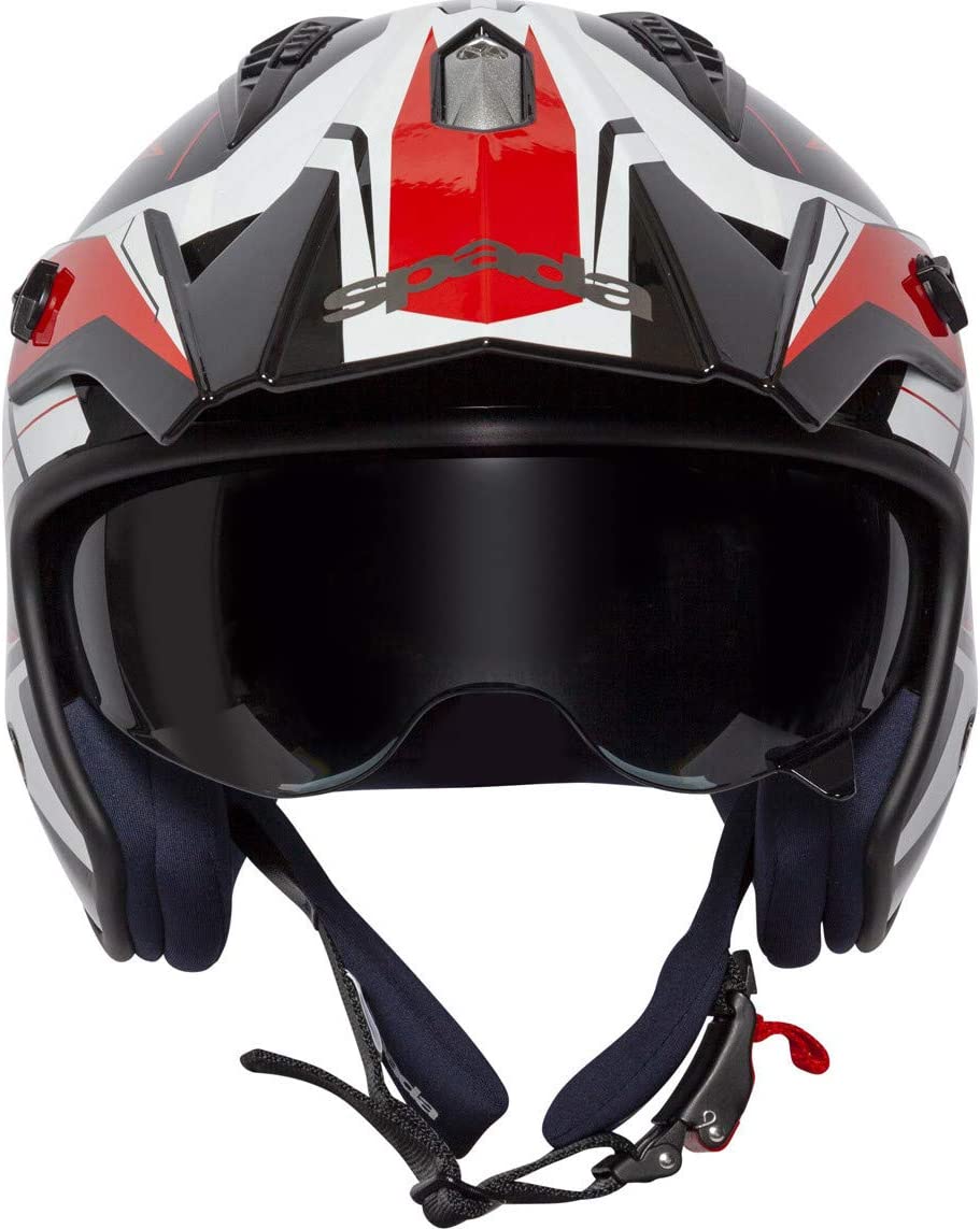 Spada Rock Stream Helmet Black Red White
