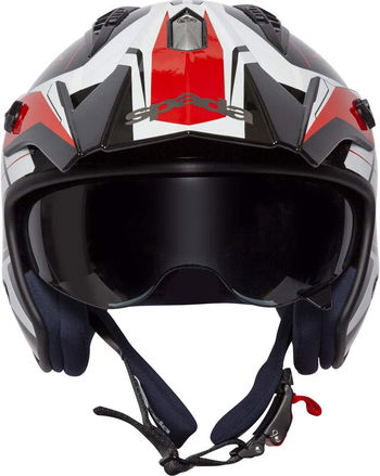 Spada Rock Stream Helmet Black Red White