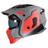 Nitro NZ302 Fighter Helmet Satin Black Red Gun