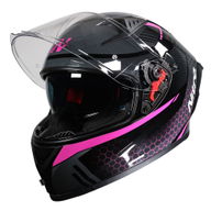 N501 Apex DVS Helmet Black Gunmetal Pink