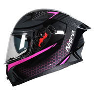 N501 Apex DVS Helmet Black Gunmetal Pink