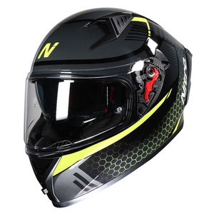 Nitro N501 Apex DVS Helmet Black Gunmetal Safety Yellow