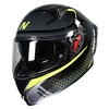 Nitro N501 Apex Analog DVS Helmet Black Gun Metal Safety Yellow