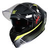 Nitro N501 Apex Analog DVS Helmet Black Gun Metal Safety Yellow