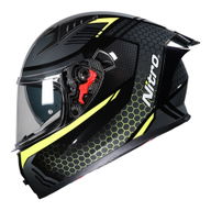 N501 Apex DVS Helmet Black Gunmetal Safety Yellow