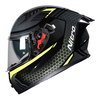 Nitro N501 Apex Analog DVS Helmet Black Gun Metal Safety Yellow
