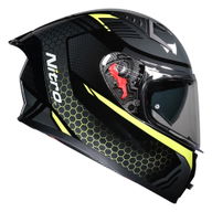 N501 Apex DVS Helmet Black Gunmetal Safety Yellow