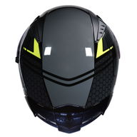 N501 Apex DVS Helmet Black Gunmetal Safety Yellow