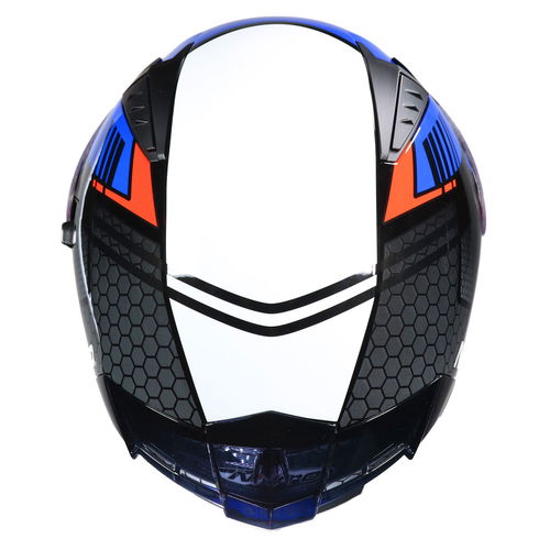 Nitro N501 Apex Analog DVS Helmet Red White Blue Black