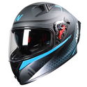 N501 Apex DVS Helmet Satin Black Gun Metal Blue
