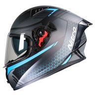 N501 Apex DVS Helmet Satin Black Gun Metal Blue