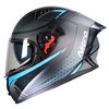 Nitro N501 Apex Analog DVS Helmet Satin Black Gun Metal Blue
