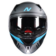 N501 Apex DVS Helmet Satin Black Gun Metal Blue