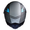 Nitro N501 Apex Analog DVS Helmet Satin Black Gun Metal Blue