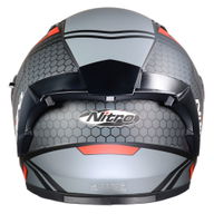 N501 Apex DVS Helmet Satin Black Gunmetal Red