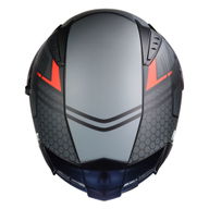 N501 Apex DVS Helmet Satin Black Gunmetal Red