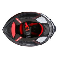 N501 Apex DVS Helmet Satin Black Gunmetal Red