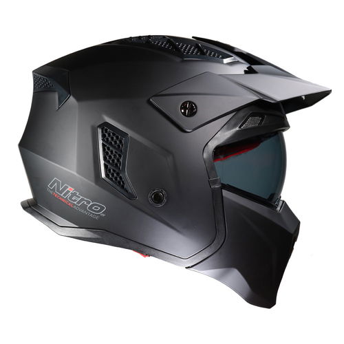 Nitro NZ302 Fighter Helmet Satin Black