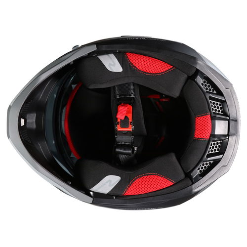 Nitro NZ302 Fighter Helmet Satin Black Grey Gun