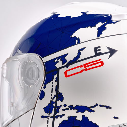 Schuberth C5 Helmet Globe Blue