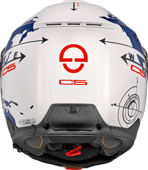 Schuberth C5 Helmet Globe Blue