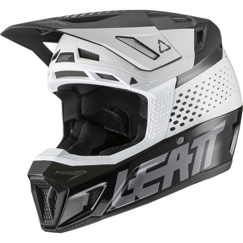 Leatt Moto 8.5 V22 Helmet Black White