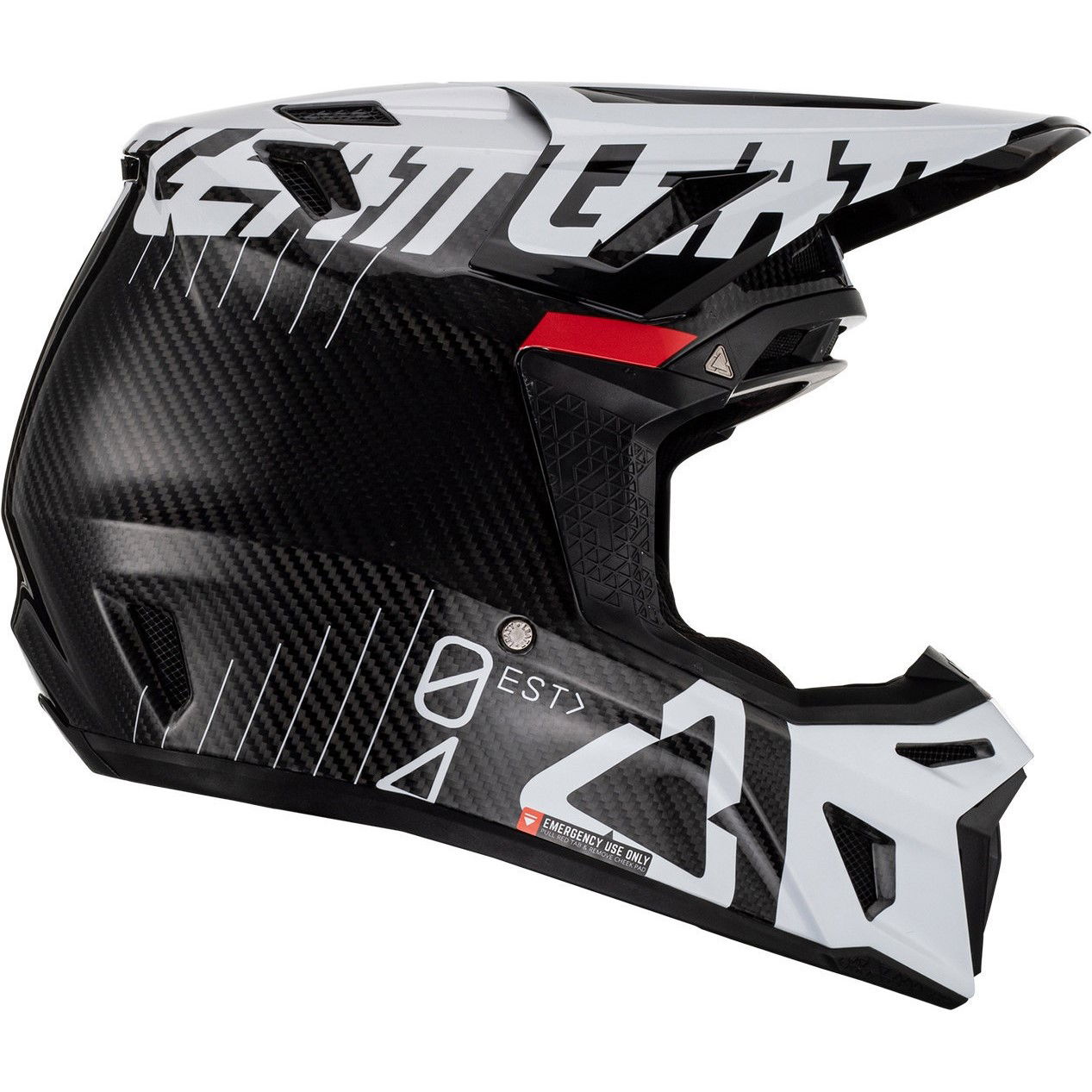 Leatt Moto 9.5 V23 Helmet Carbon White