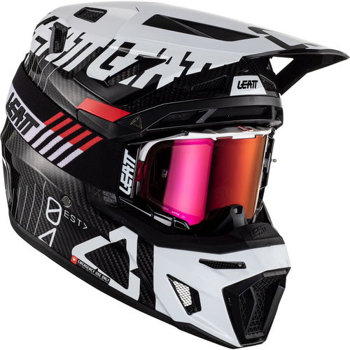 Leatt Moto 9.5 V23 Helmet Carbon White