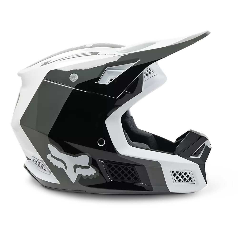 Fox V3 RS Efekt Helmet Black White