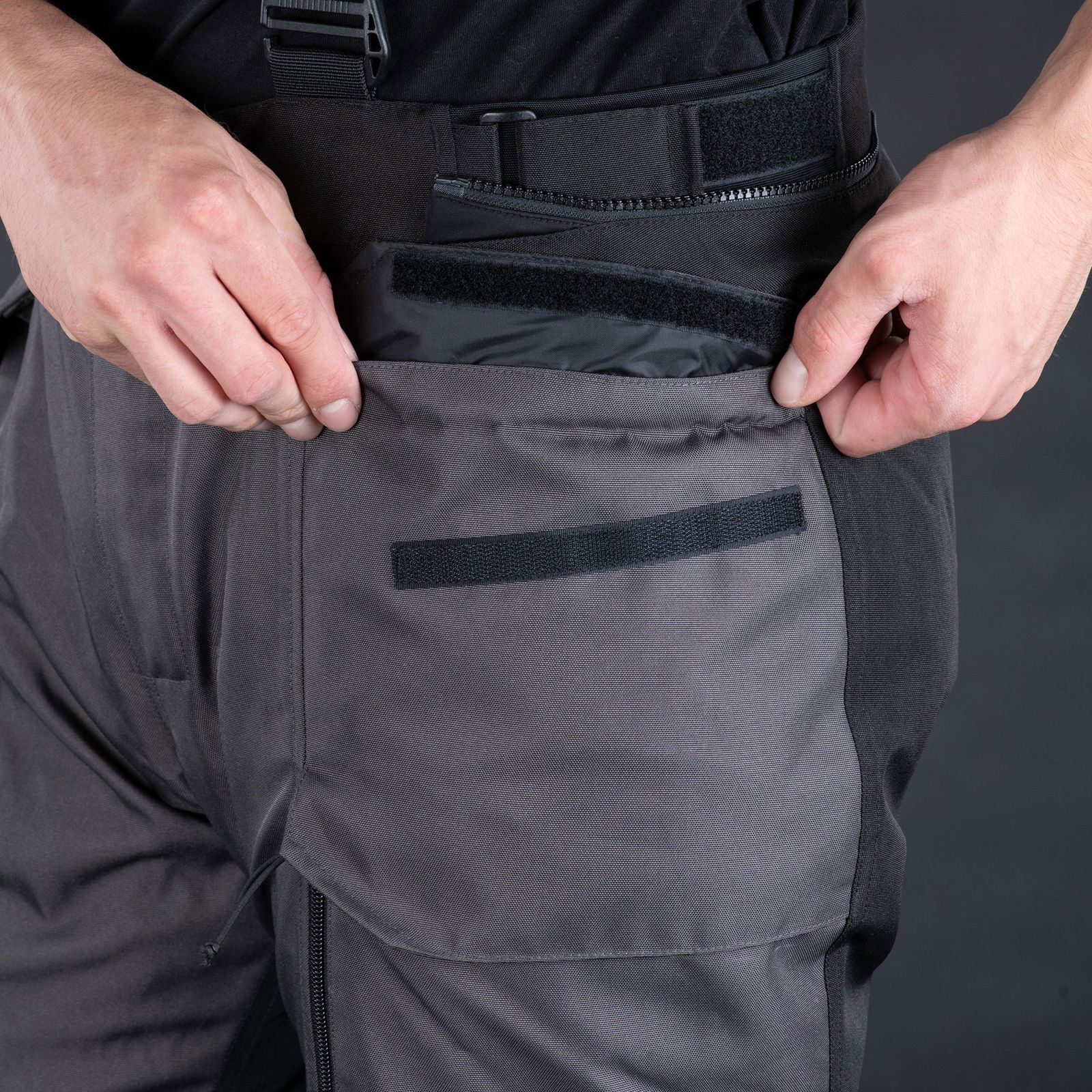 Oxford Products Rockland Pants Charcoal Black Red