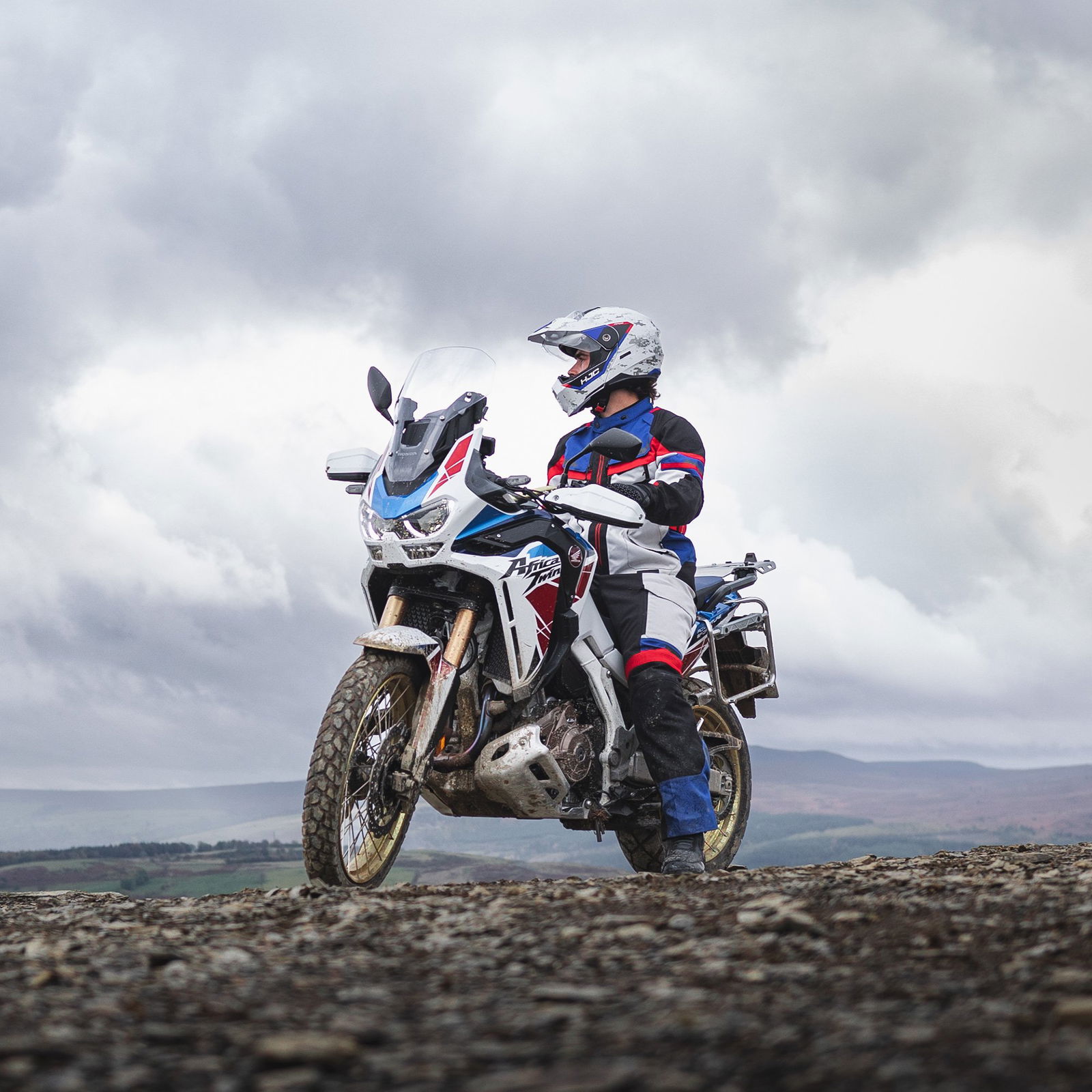 Oxford Products Rockland Jacket Arctic Black Red