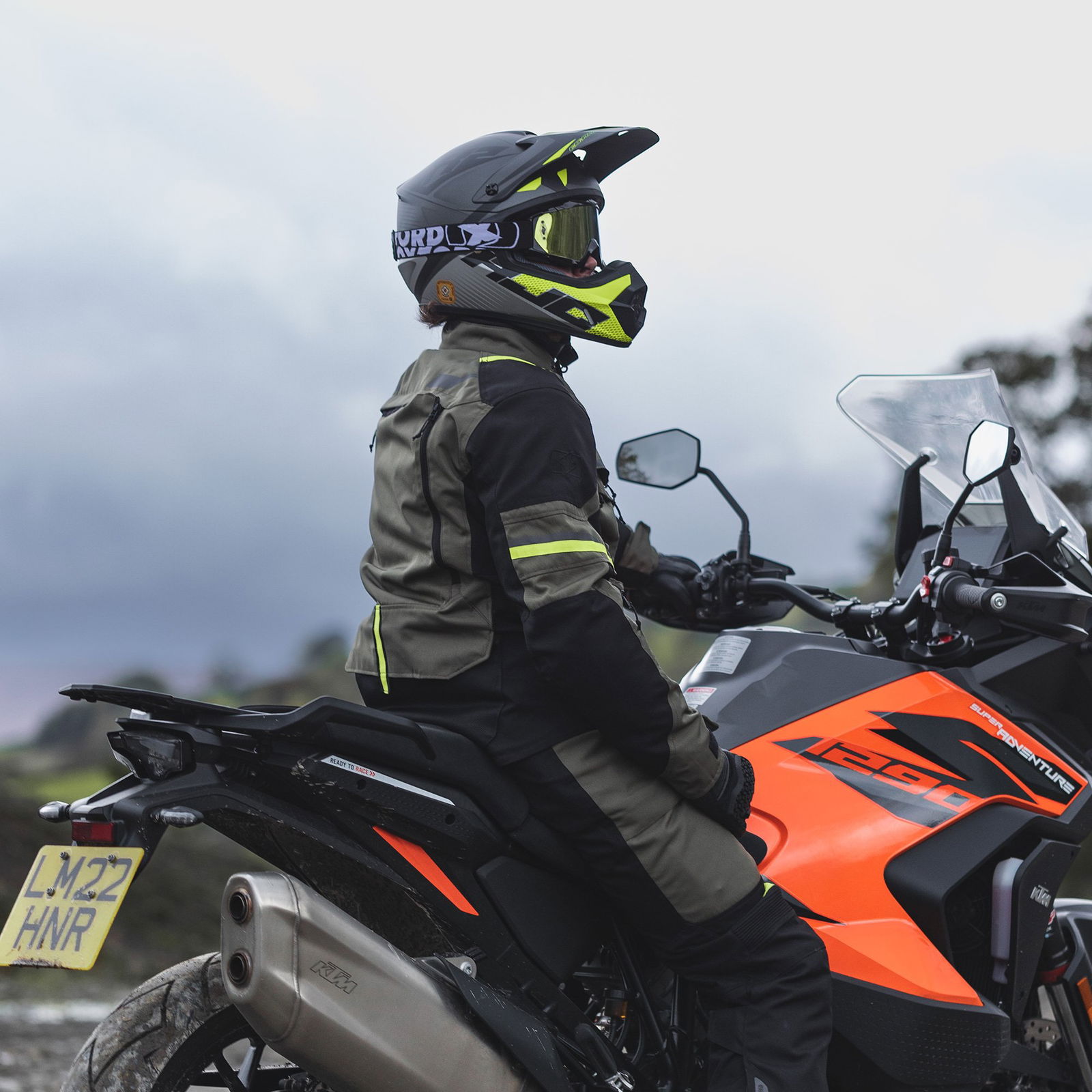 Oxford Products Rockland Jacket Khaki Black Fluo