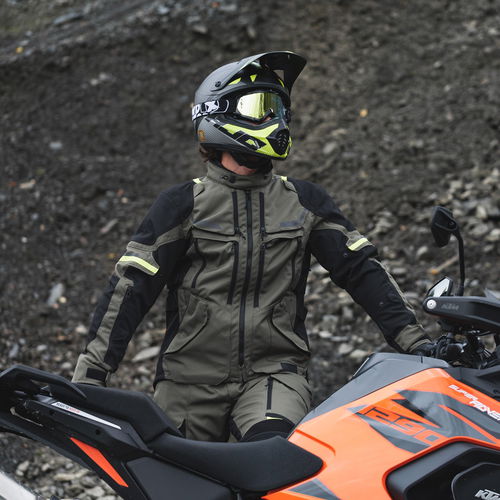 Oxford Products Rockland Jacket Khaki Black Fluo