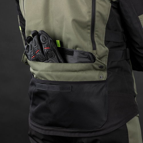 Oxford Products Rockland Jacket Khaki Black Fluo