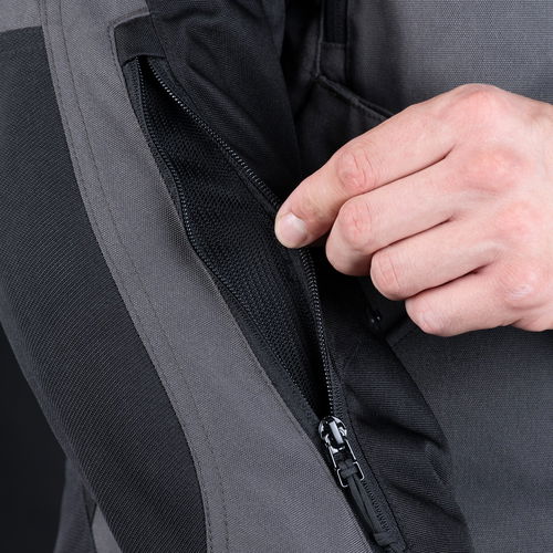 Oxford Products Rockland Jacket Charcoal Black Red