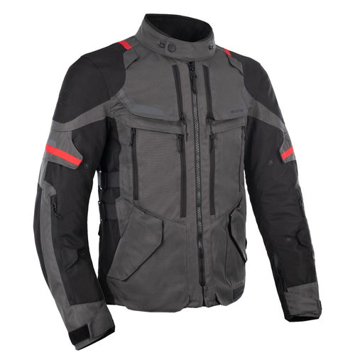 Oxford Products Rockland Jacket Charcoal Black Red