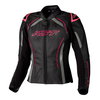 RST S1 CE Ladies Leather Jacket Black Neon Pink