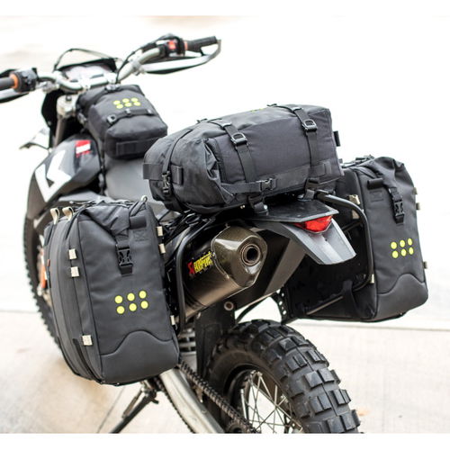 Kriega OS-Straps Fitted with OS-32 Soft Panniers and Tail Pack                                                                                                                                                                                                 