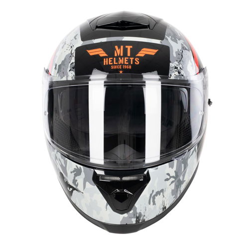 MT Thunder 3 Sniper Helmet Gloss Black Orange